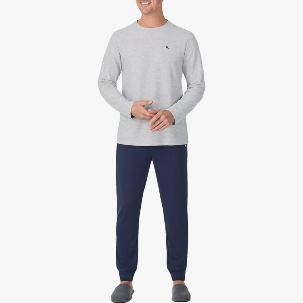 Tommy Bahama Mens 2 PC Relaxed Fit Lounge Set ~GRAY ~XL **NEW